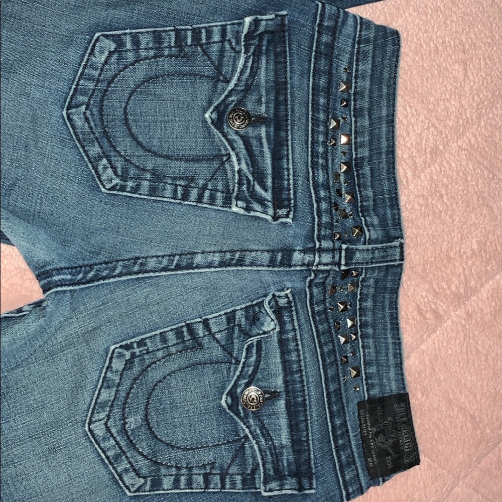 Women’s size 30 flare leg True Religion jeans